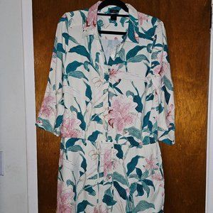 Ann Taylor Factory Floral Romper Size 12